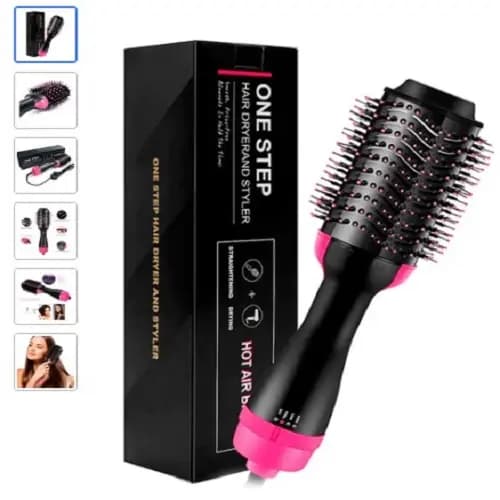 Escova secadora 3 em 1 em promoção de beleza - Achadinhos da Zu