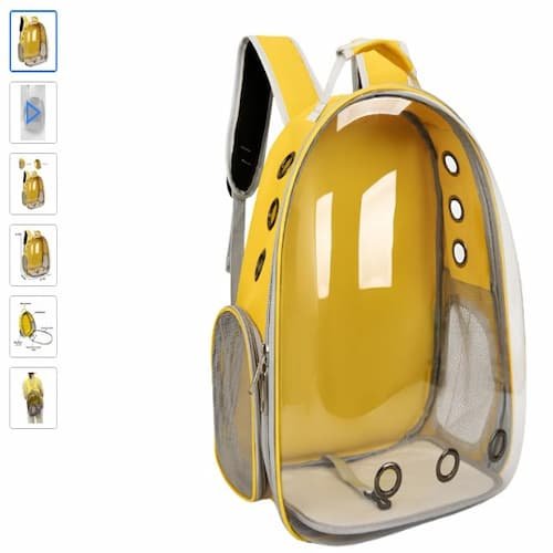 Bolsa Transportar Pet Com Ventilação, Close-up de alta resolução do produto Bolsa Transporte, em ambiente de uso real.