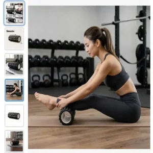 Foto do produto rolo liberação miofascial 33cm texturizado pilates original comprado nas promoções do Achadinhos da Zu
