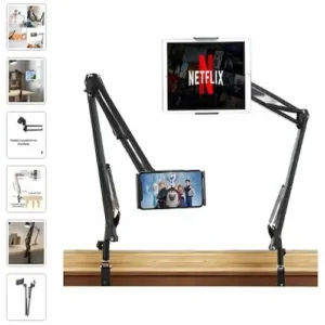 Suporte de Celular Articulado 360º: com Garra Flexível Ideal para Gravar